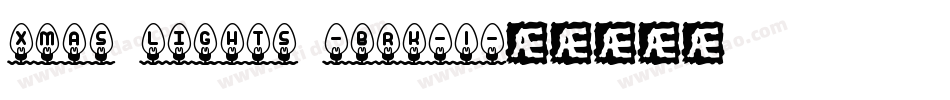 Xmas Lights -BRK-1字体转换